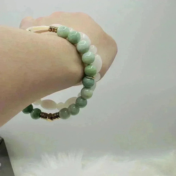 Green Crescent Matcha Theme Bracelet Duo - Picture 4 of 4